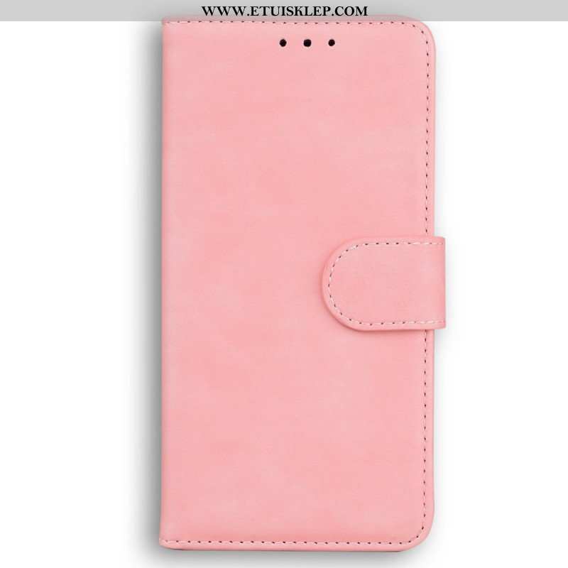 Etui Folio do Oppo Reno 8 Skórzany Efekt Couture